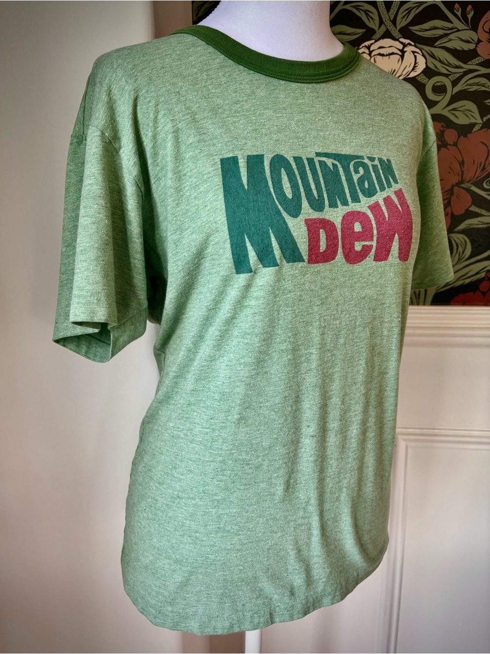 Mountain Dew Graphic Ringer Tee Y2K Indie Retro Promo Shirt - Picture 4 of 10